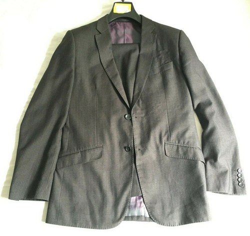 Grey pinstripe suit size - grey,